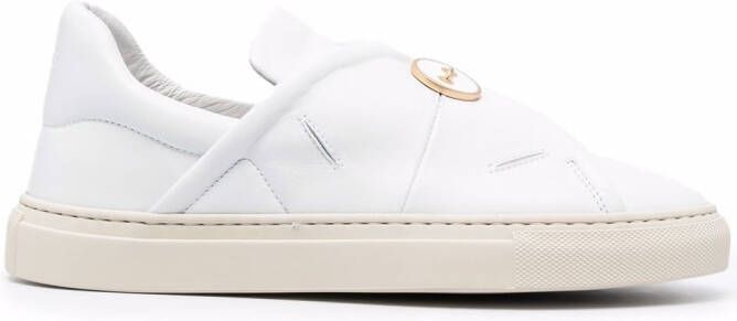Ports 1961 button-embossed slip-on sneakers White