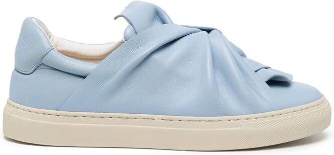 Ports 1961 knotted leather sneakers Blue