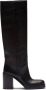 Prada 90mm knee-high leather boots Black - Thumbnail 1