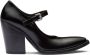 Prada 95mm brushed leather pumps Black - Thumbnail 1