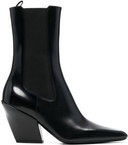 Prada 95mm sculpted heel boots Black