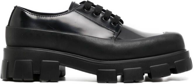 Prada brushed Derby shoes Black