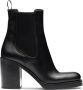 Prada brushed leather 85mm ankle boots Black - Thumbnail 1