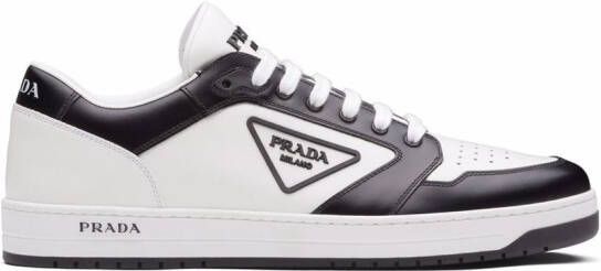 Prada District low-top leather sneakers White