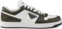 Prada Downtown colour-block leather sneakers White - Thumbnail 1