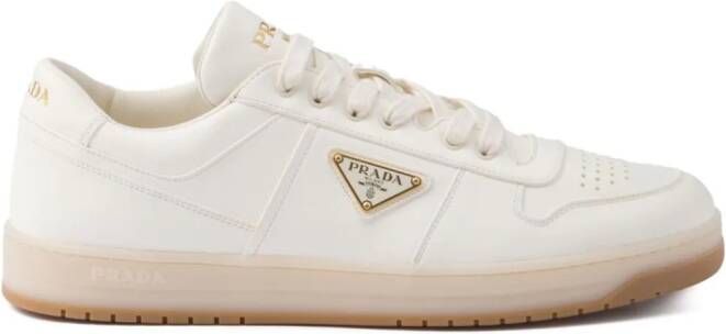 Prada Downtown leather sneakers Neutrals