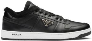 Prada Downtown low-top leather sneakers Black