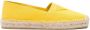 Prada embossed-logo cotton espadrilles Yellow - Thumbnail 1