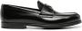 Prada Enamel-triangle leather loafers Black - Thumbnail 1
