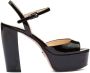 Prada high-heeled patent leather sandals Black - Thumbnail 1