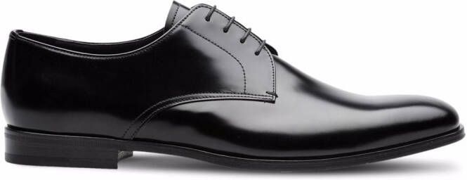 Prada leather Derby shoes Black