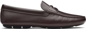 Prada leather driving shoes Brown