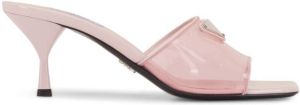 Prada logo-embellished sandals Pink