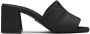 Prada logo-lettering quilted sandals Black - Thumbnail 1