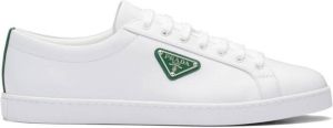Prada logo-plaque low-top sneakers White