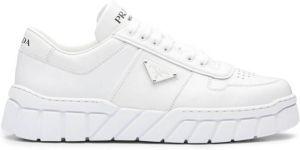 Prada logo-plaque low-top sneakers White
