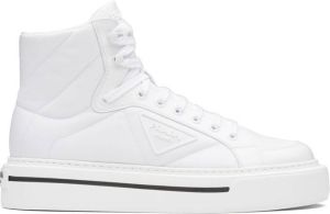 Prada Macro brushed sneakers White
