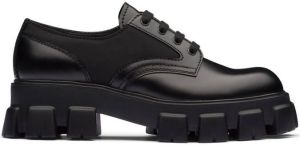 Prada Monolith lace-up shoes Black