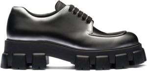 Prada Monolith nuanced leather shoes Black