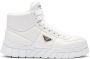 Prada padded leather high-top sneakers White - Thumbnail 1