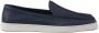 Prada piped-trim leather loafers Blue - Thumbnail 1