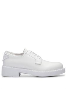 Prada round-toe lace-up shoes White