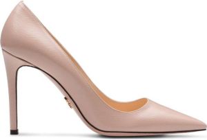 Prada Saffiano textured patent leather pumps Pink