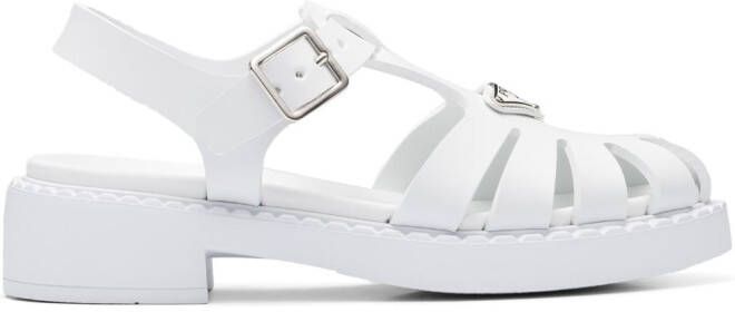 Prada Sporty foam rubber sandals White