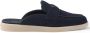 Prada triangle-logo backless suede loafers Blue - Thumbnail 1