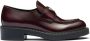 Prada Chocolate brushed leather loafers Red - Thumbnail 1
