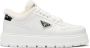 Prada triangle-plaque low-top sneakers White - Thumbnail 1