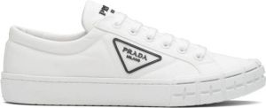 Prada Wheel Cassetta lace-up sneakers White