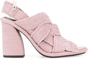 Premiata 110mm woven sandals Pink