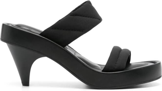 Premiata 65mm leather sandals Black