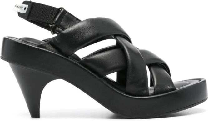 Premiata 65mm leather sandals NERO