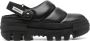 Premiata 65mm quilted leather sabot Black - Thumbnail 1