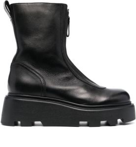 Premiata 65mm zip-fastening boots Black