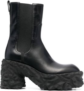 Premiata 95mm chunky-block heel boots Black
