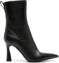 Premiata 95mm pointed-toe leather boots Black - Thumbnail 1