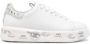 Premiata Belle crystal-embellished leather sneakers White - Thumbnail 1
