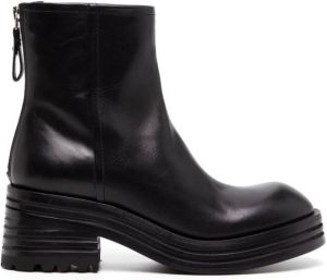 Premiata block-heel ankle boots Black