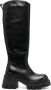 Premiata Butterfly side zip-fastening leather boots Black - Thumbnail 1