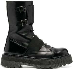 Premiata chunky leather boots Black