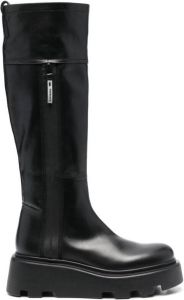 Premiata chunky-sole knee-high boots Black