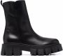 Premiata chunky-sole leather ankle boots Black - Thumbnail 1