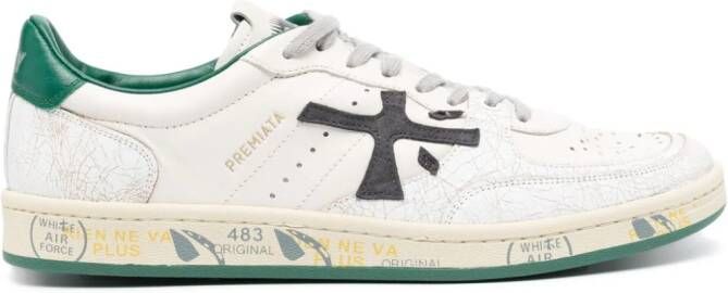 Premiata Clay low-top leather sneakers White