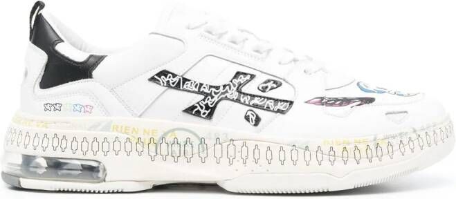 Premiata Drake leather sneakers White