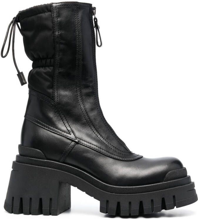 Premiata drawstring 85mm ankle boots Black
