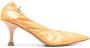 Premiata elasticated pointed toe pumps Orange - Thumbnail 1