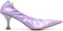 Premiata elasticated pointed toe pumps Purple - Thumbnail 1